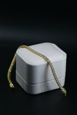 6.27 Carat Lab Grown Diamonds Tennis Bracelet Yellow Gold