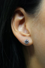 2 carat Lab Grown Diamond Earrings White Gold