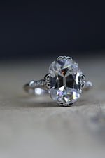5.01 Carat Elongated Cushion Brilliant Lab-Grown Diamond Ring