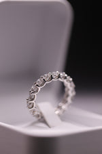 3.5 Carat Round Brilliant Lab grown diamond U eternity band white gold