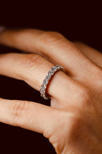 3.05 Carat Round Lab grown diamond Eternity Band White Gold