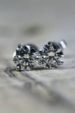 2.13 Carat Round Brilliant Certified Lab Grown Diamond Stud Earrings