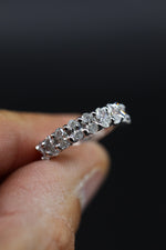 The Lonnie Prong Oval Eternity Band 1.56 Carat Lab Grown Diamonds D VVS2 14K White Gold