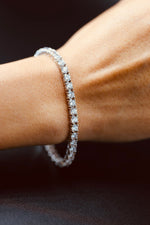 8.5 Carat Round Brilliant Tennis Bracelet White Gold