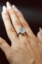 4.92 Carat Cushion Cut Lab Grown Diamond White Gold Ring (IGI Certified)