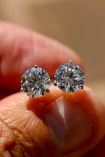 5.12 Carat Round Brilliant IGI Certified Lab Grown Diamond Stud Earrings