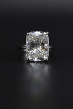 10 carat cushion cut lab grown diamond igi certified white gold