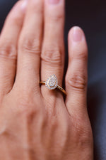 0.35 Carat Lab Grown Diamond Ring Yellow Gold