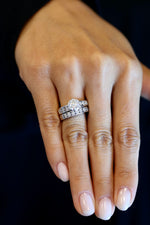 1.54 Carat Lab grown Diamond Ring Set White Gold IGI Certified