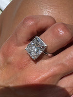 The Lilak – 11.20 Carat IGI Certified Cushion Cut CVD Lab Grown Diamond Ring in 18K White Gold