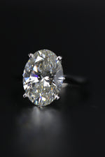 5.36 Carat Oval Lab Grown Diamond Certified Ring