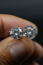7 Carat Lab grown diamond Earrings White Gold Certified