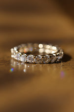 The U-Shape Eternity Band | 2.4 Carat CVD Lab Grown Diamond Pavé Band | D VVS2 | 14K Yellow Gold