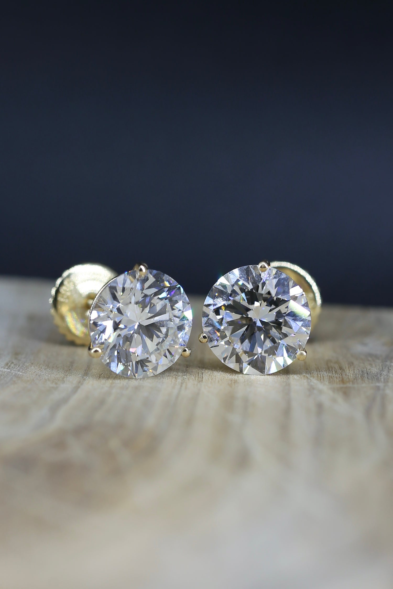 10.10 Carat Round Brilliant Lab-Grown Diamond Stud Earrings Certified