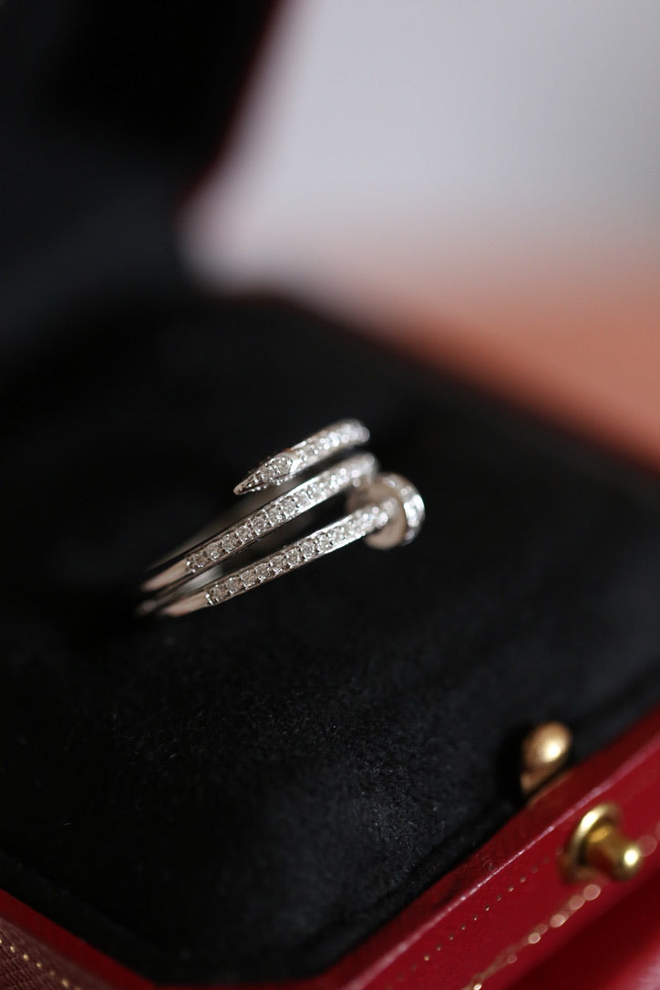Nail Pavé LabGrown Diamond Ring