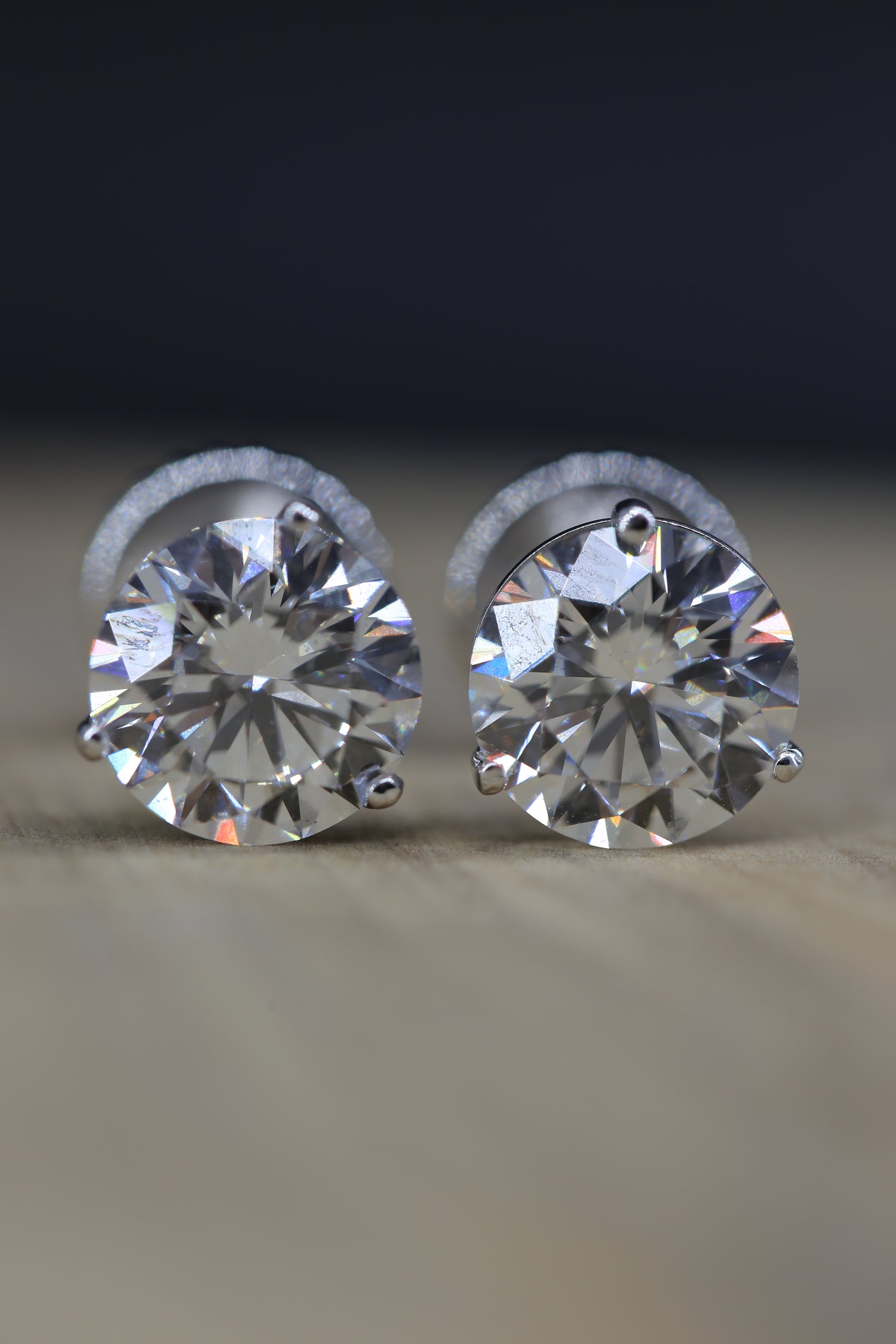 6.06 Carat Lab Grown Diamond Earrings IGI Certified White Gold