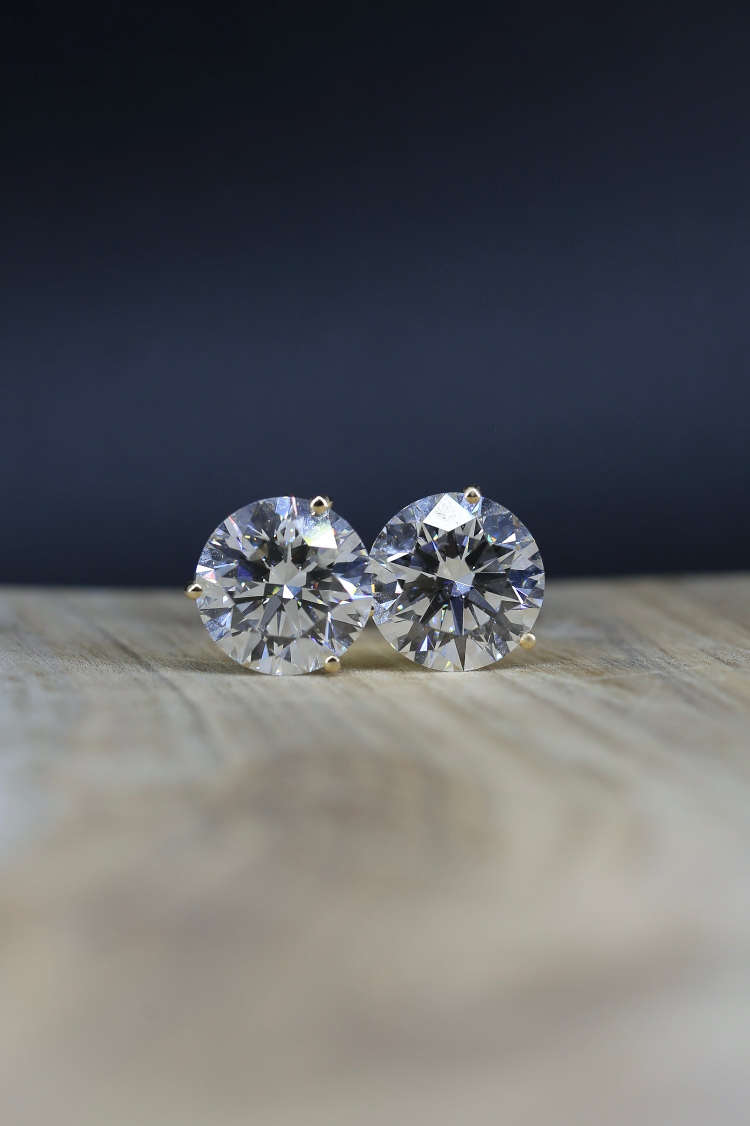 10.10 Carat Round Brilliant Lab-Grown Diamond Stud Earrings Certified