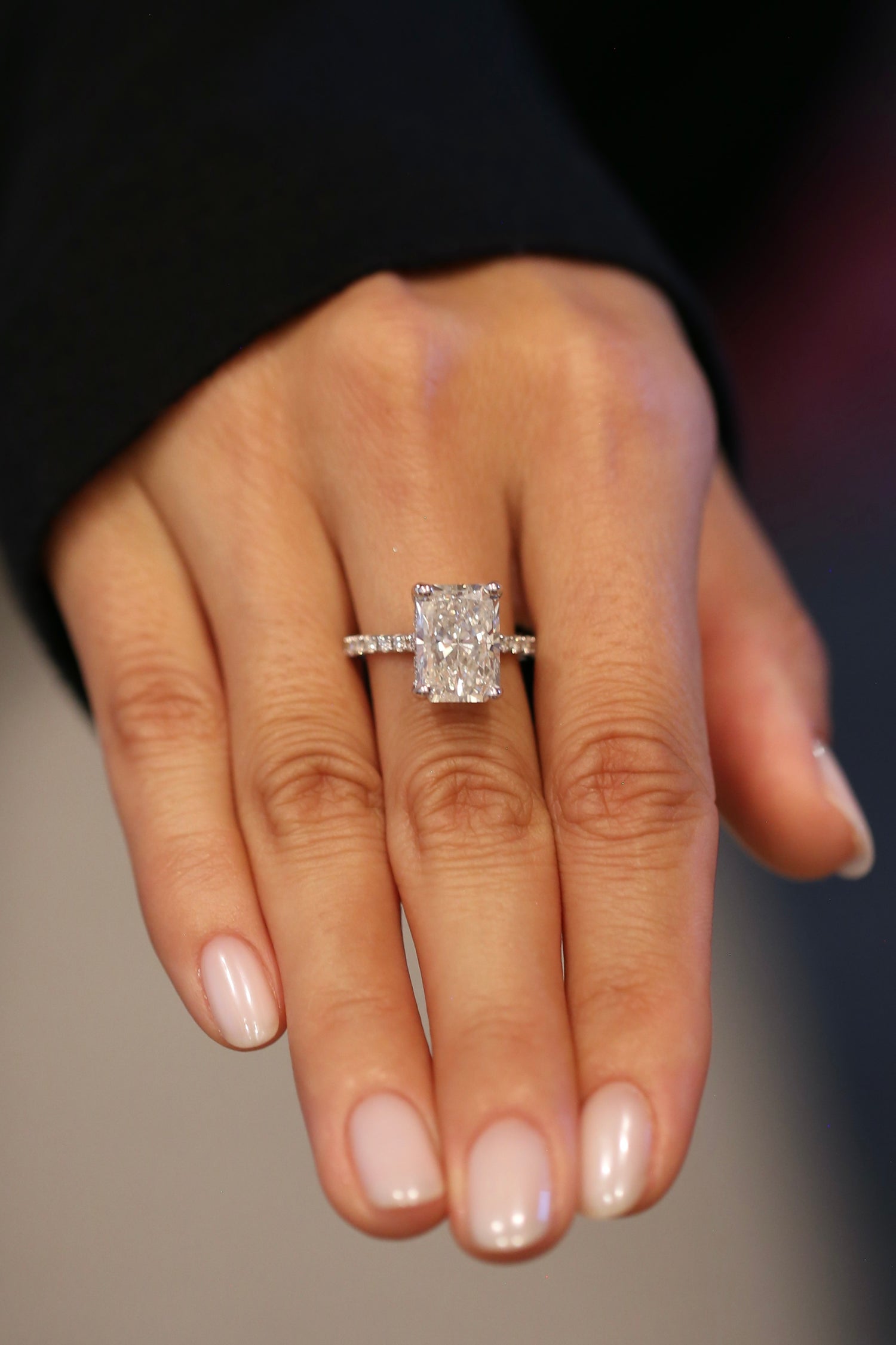 4.87 Carat Radiant Cut Lab Grown Diamond White Gold (IGI Certified)