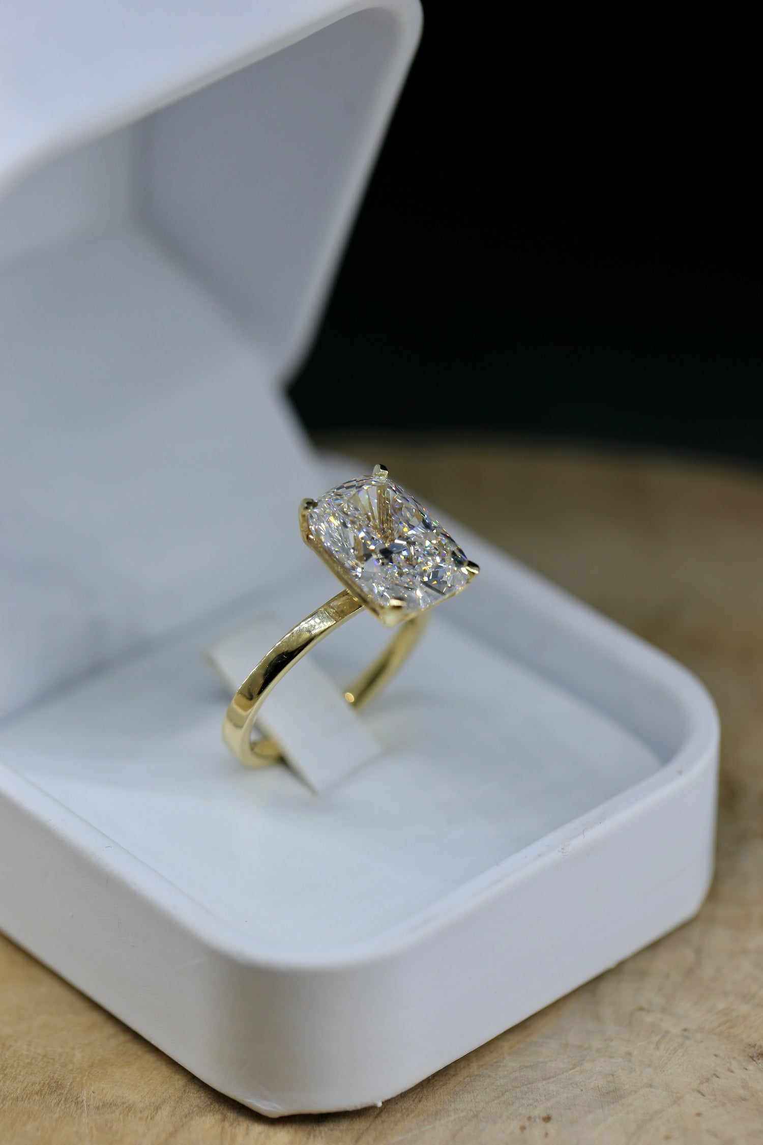 6.00 Carat Cushion Lab Grown Certified Diamond Ring