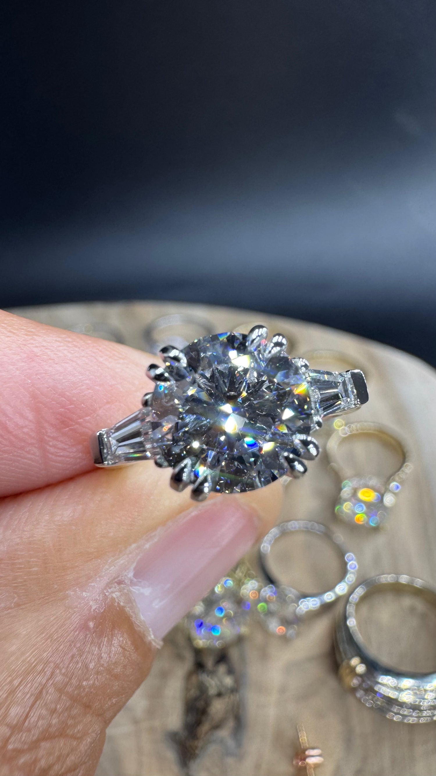 Classic Round Brilliant Certified Platinum Diamond Ring