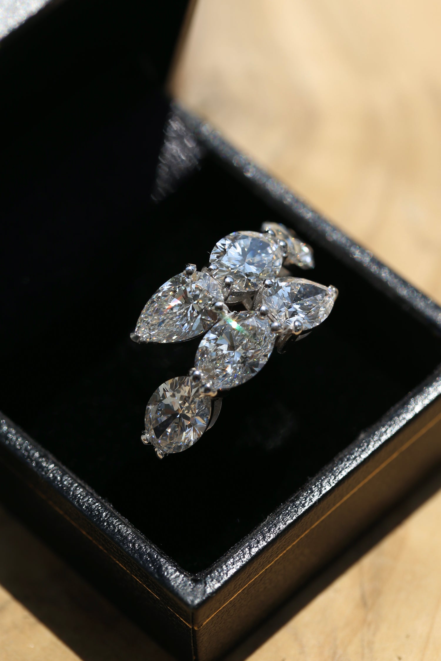 The Jennifer Snake Diamond Ring 10 Carat Lab Grown IGI Certified F VS2 18K White Gold