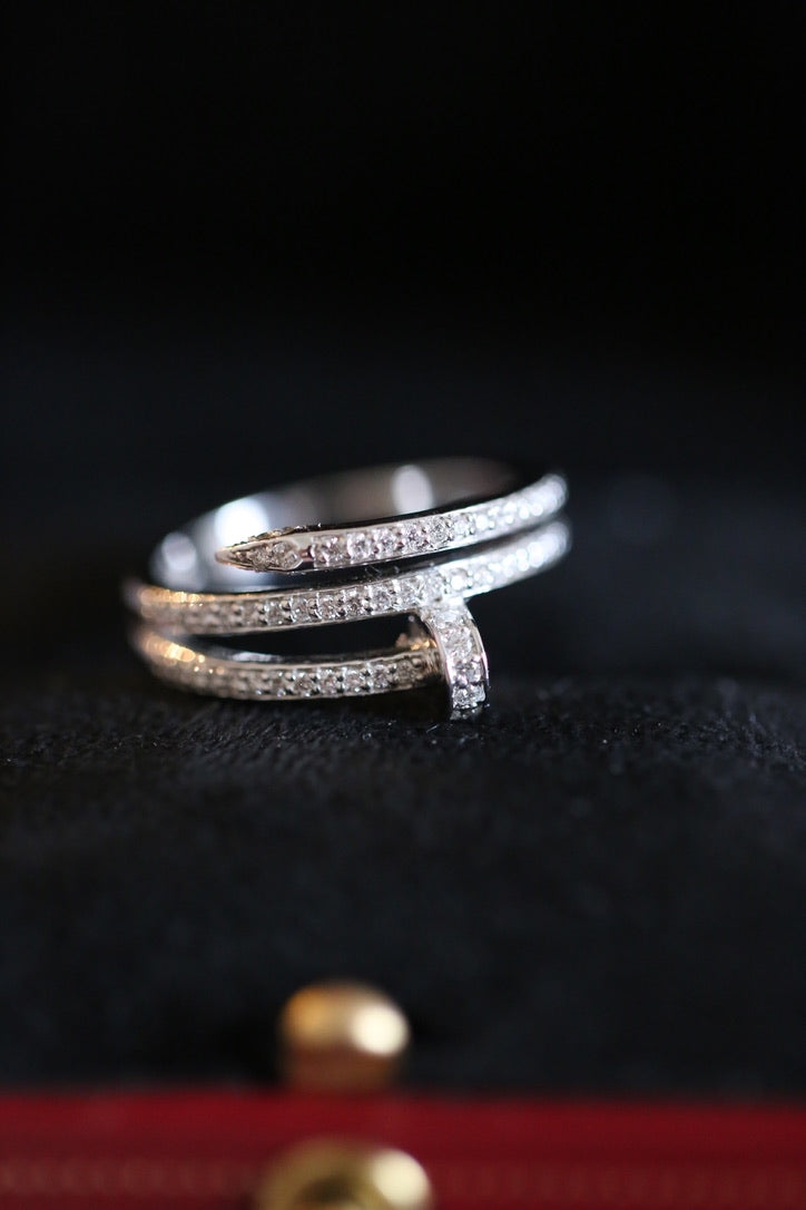 Nail Pavé LabGrown Diamond Ring