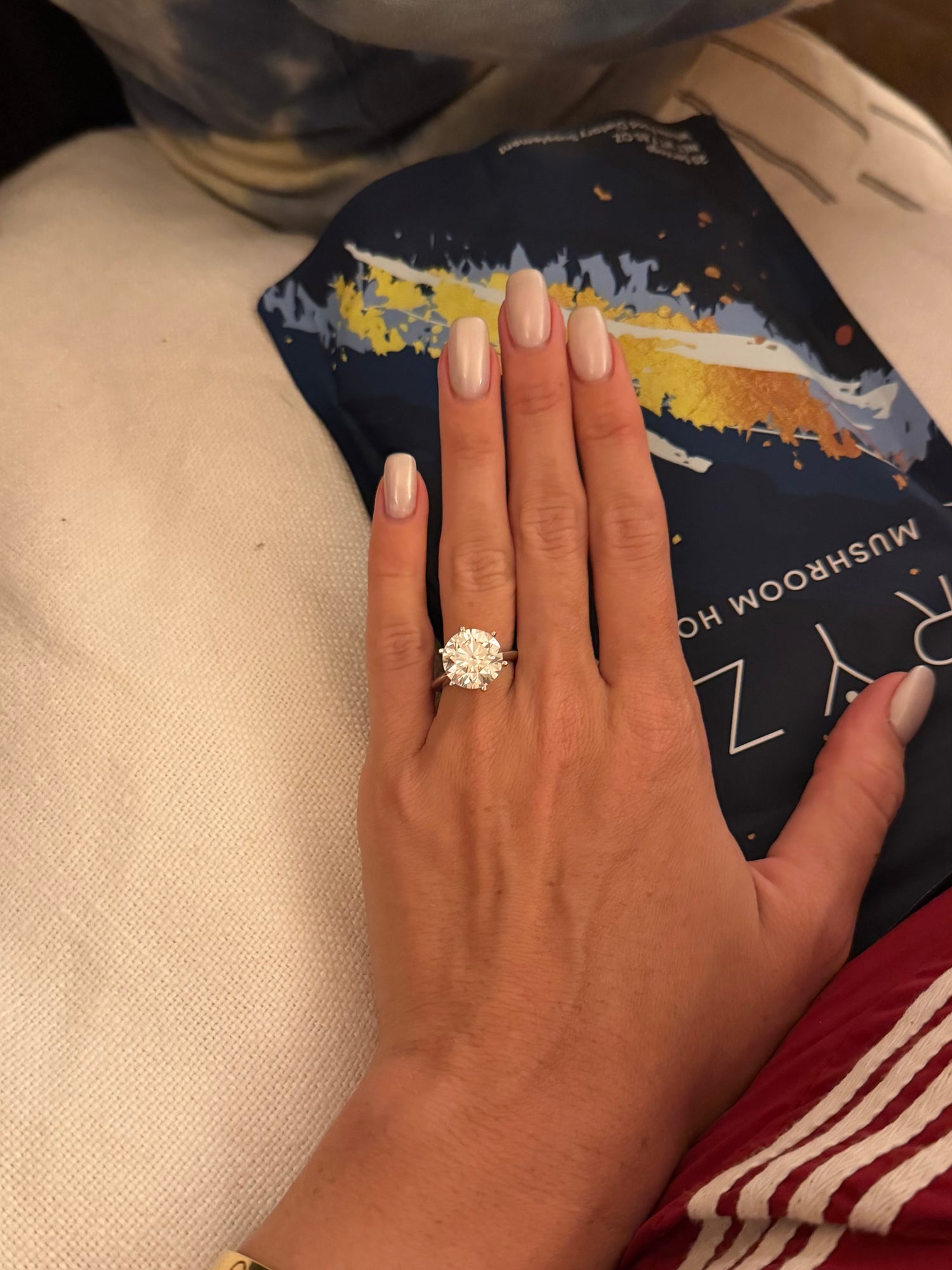 7 carat round brilliant lab grown certified diamond ring white gold