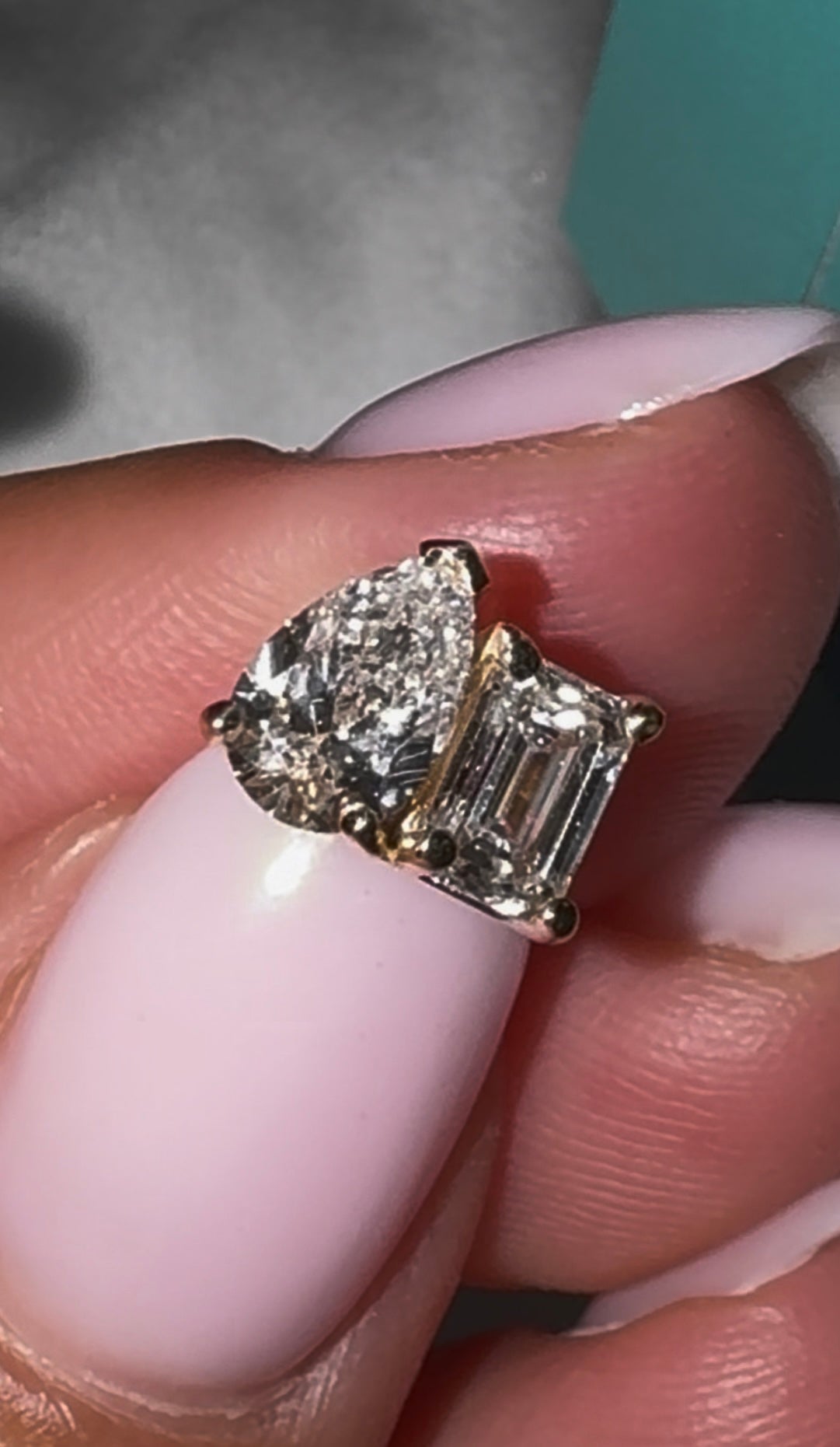 Moi et Toi™ 2 CTW Lab-Grown Diamond Stud Earrings | 14K Yellow Gold