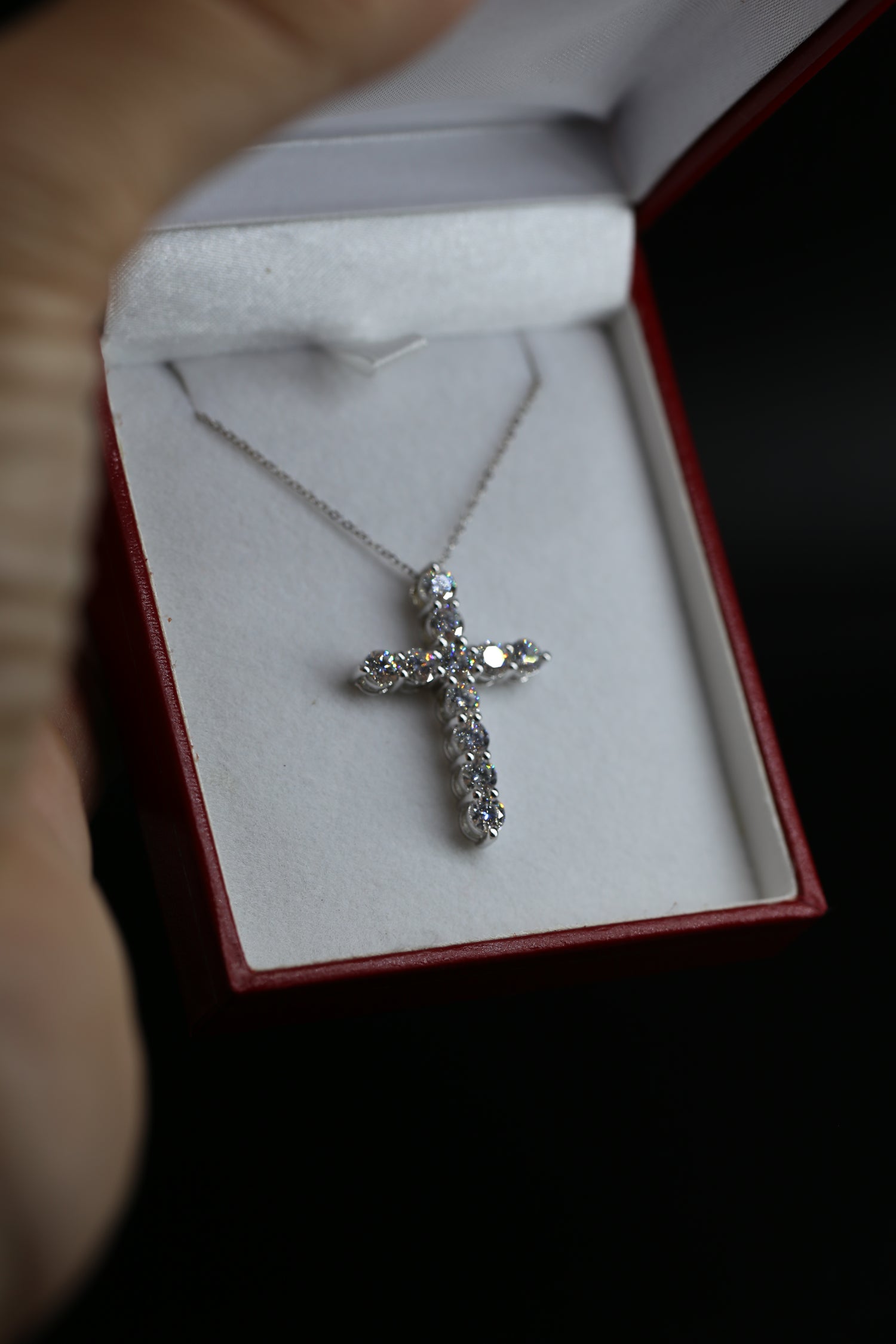 2.30 Carat Lab Grown Diamond Necklace White Gold