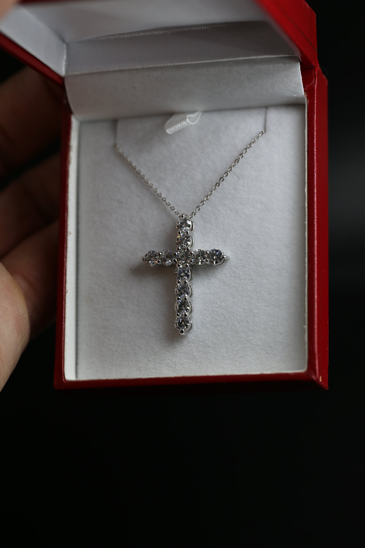 2.30 Carat Lab Grown Diamond Necklace White Gold