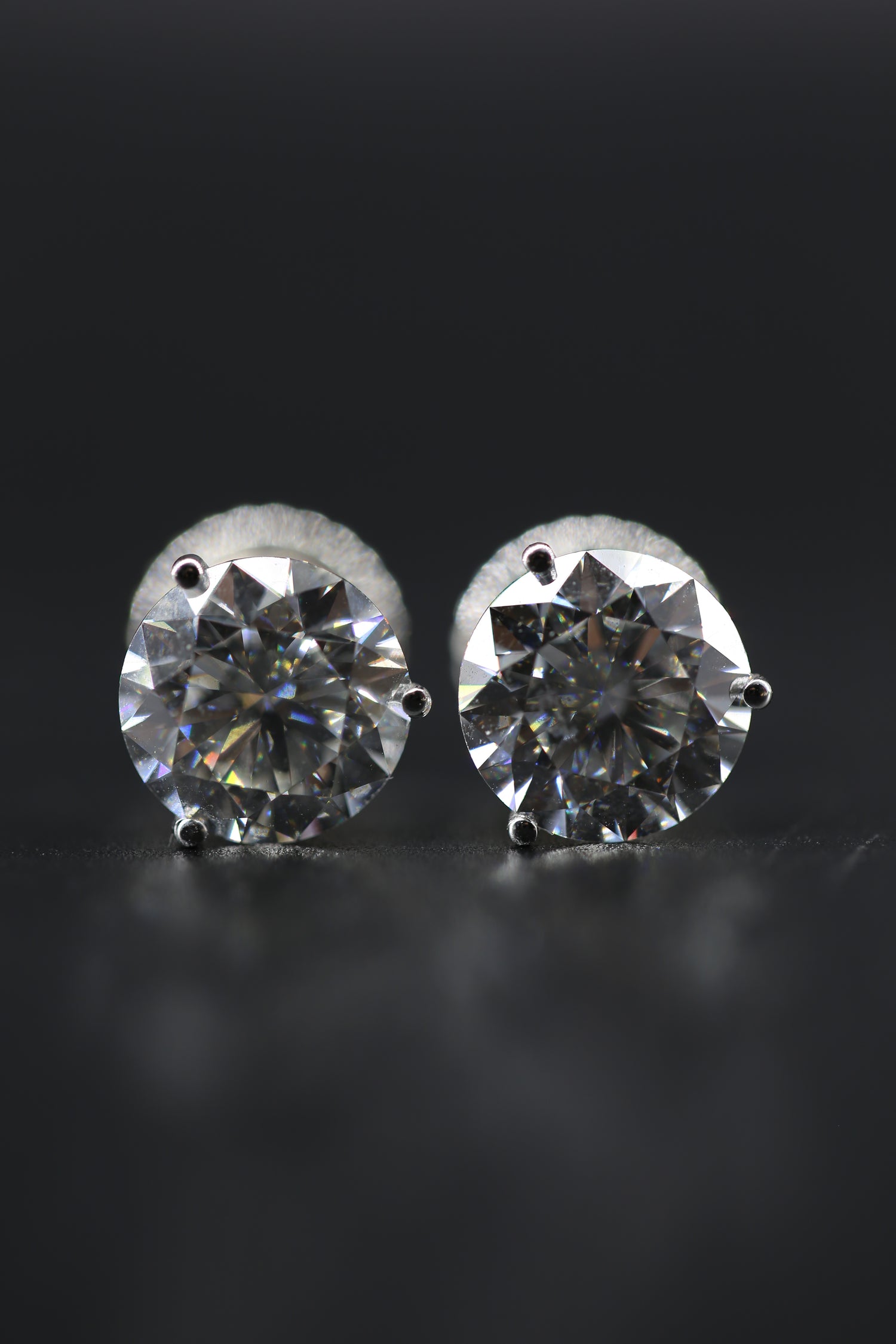 7 Carat Lab grown diamond Earrings White Gold Certified