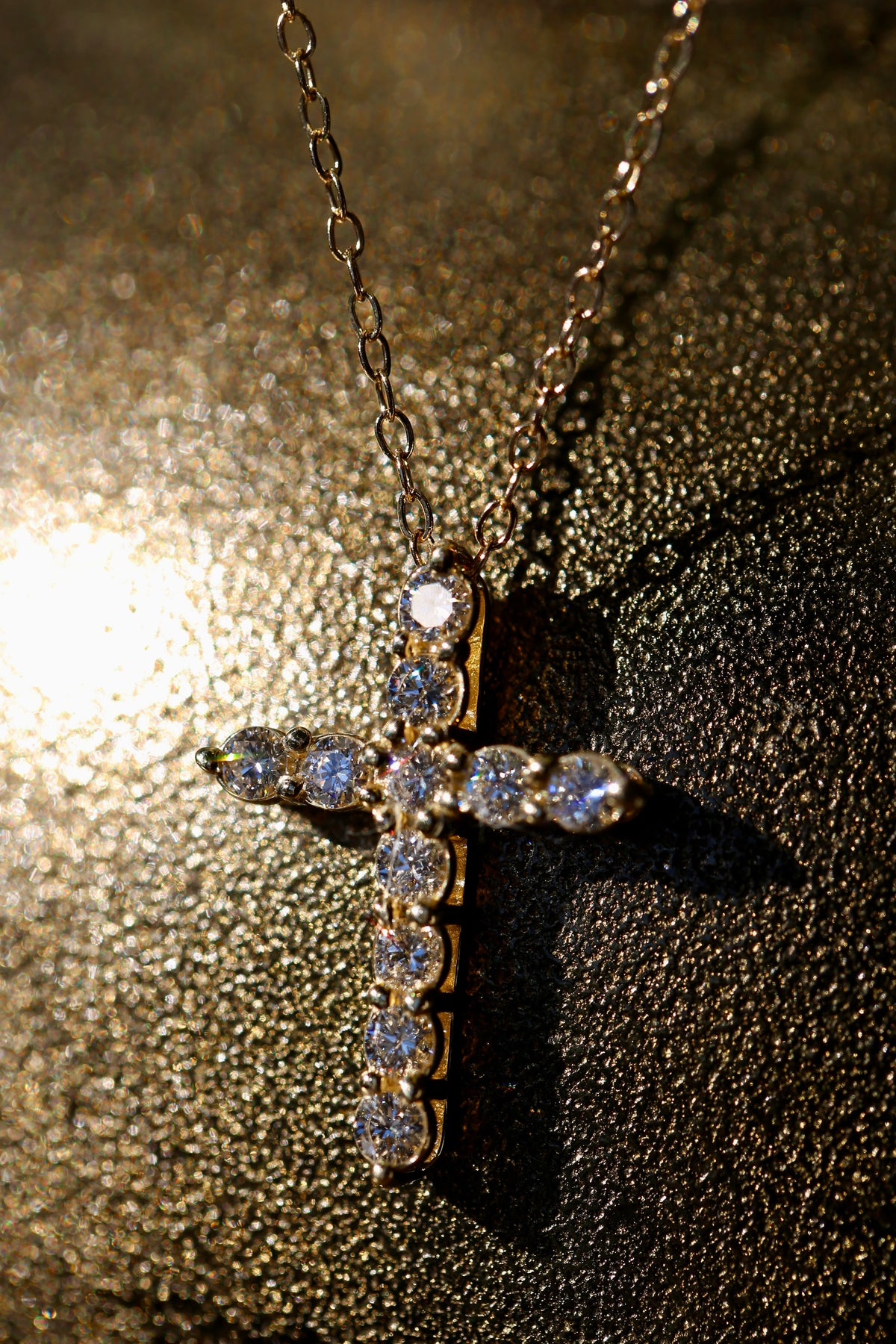 The Pagani Cross Necklace | 1.21 Carat CVD Lab Grown Diamond Cross | D VVS2 | 14K Gold