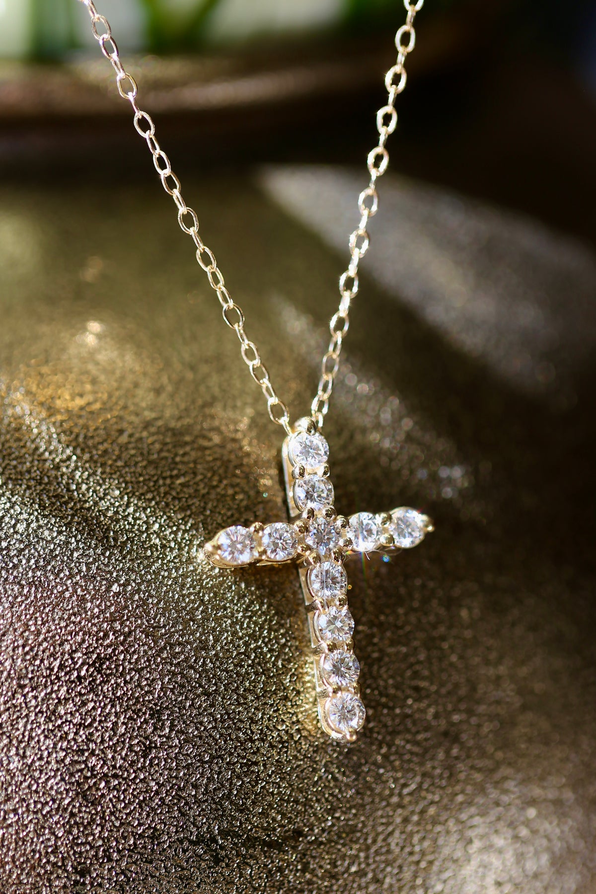 The Pagani Cross Necklace | 1.21 Carat CVD Lab Grown Diamond Cross | D VVS2 | 14K Gold