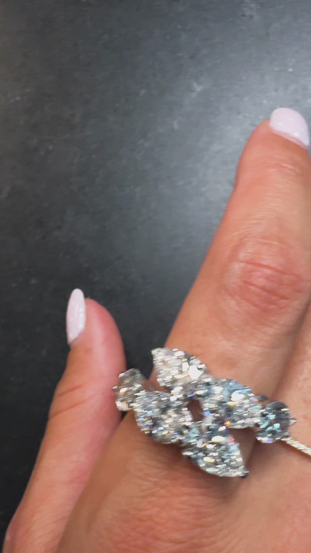 The Jennifer Snake Diamond Ring 10 Carat Lab Grown IGI Certified F VS2 18K White Gold